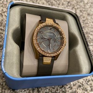 Fossil Riley Gray Dial Ladies Multifunction Watch